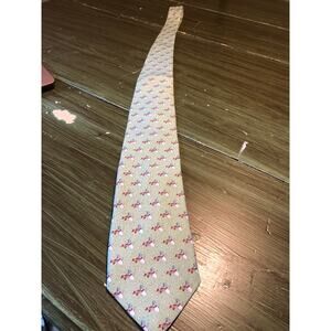 Vineyard Vines NWOT Martha's Vineyard Green 100% Silk Snowmen Necktie